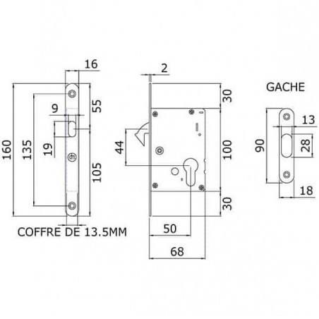 Kit Cuvette Ronde Inox Cle I